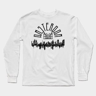 Amsterdam Skyline	,T-shirt, greeting-card, sticker, poster, photographic-print Long Sleeve T-Shirt